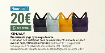 Kimjaly brassiĂšre de yoga dynamique femme