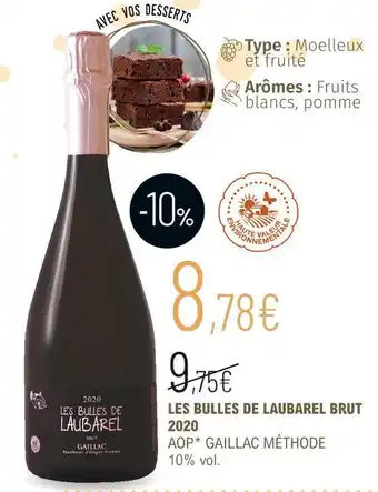 La Vignery Les bulles de laubarel les bulles de laubarel brut 2020 offre