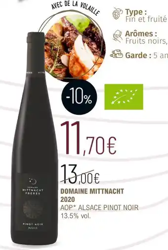 La Vignery Domaine mittnacht domaine mittnacht 2020 offre