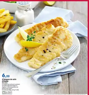 Croque Gel 4 Tempura de colin d'alaska offre