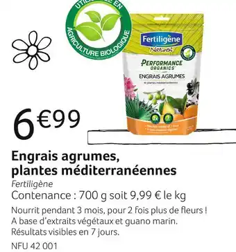 Fertiligène engrais agrumes, plantes méditerranéennes
