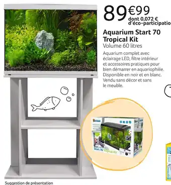 Aquarium start 70 tropical kit