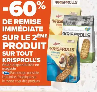 Carrefour Krisproll's bon plan sur tout krisproll's offre