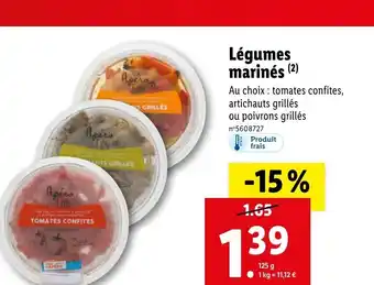 Lidl Légumes Marinés offre
