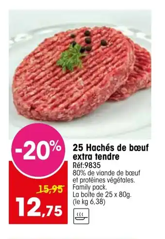 Croque Gel 25 Hachés de bœuf extra tendre offre