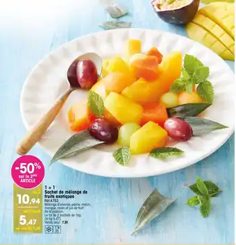 Croque Gel 1 + 1 Sachet de mélange de fruits exotiques offre