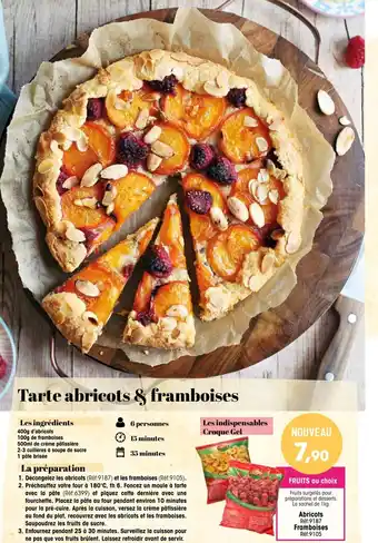 Croque Gel Tarte Abricots & Framboises offre
