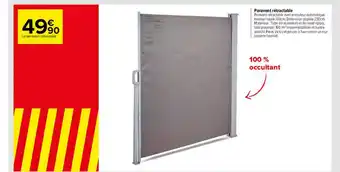 Carrefour Paravent Rétractable offre