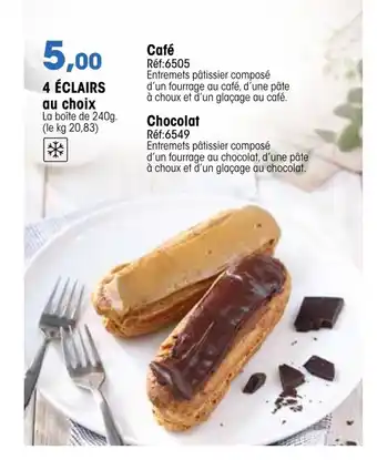 Croque Gel 4 Éclairs Au Choix offre