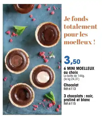 Croque Gel 6 Mini Moelleux Au Choix offre