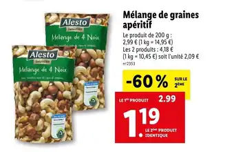 Lidl Mélange De graines Apéritif offre