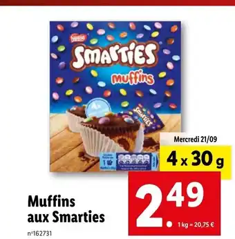 Lidl Muffins Aux Smarties offre