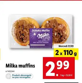 Lidl Milka Muffins offre