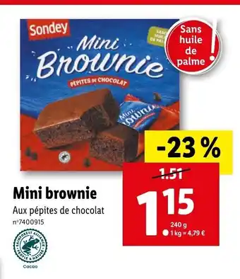 Lidl Mini Brownie offre