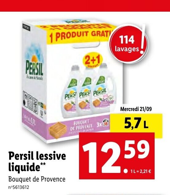 Promo Persil Lessive Liquide chez Lidl