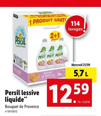 Lidl Persil Lessive Liquide offre