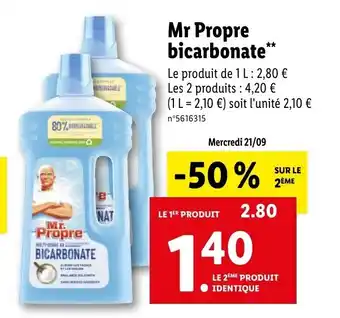 Lidl Mr Propre Bicarbonate offre