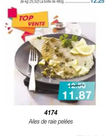 Croque Gel Ailes De Raie Pelées offre