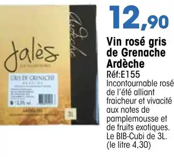 Croque Gel Vin Rosé Gris De Grenache offre