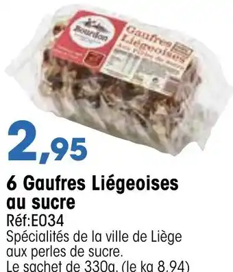Croque Gel 6 Gaufres Liégeoises Au Sucre offre