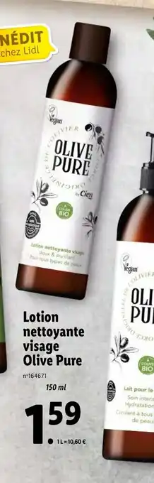 Lidl lotion Nettoyante Visages Olive Pure offre