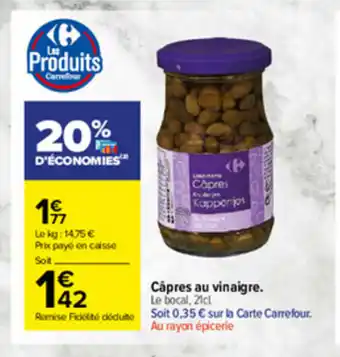 Carrefour Market Câpres au vinaigre offre