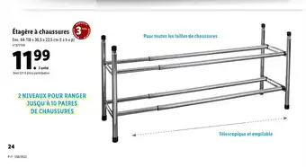 Lidl éagére A Chaussures offre