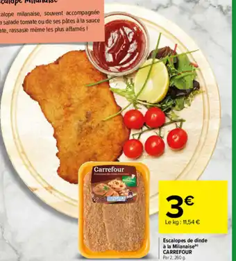 Escalopes de dinde à la Milanaise