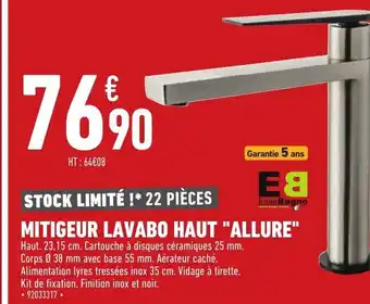 Batkor Mitigeur Lavabo Haut offre