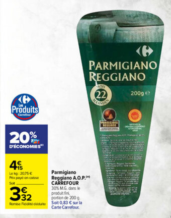 Carrefour Market Parmigiano Reggiano A.O.P offre