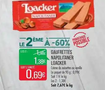 Gaufrettes napolitaner loacker