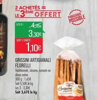 Match Grissini artigianali florelli offre