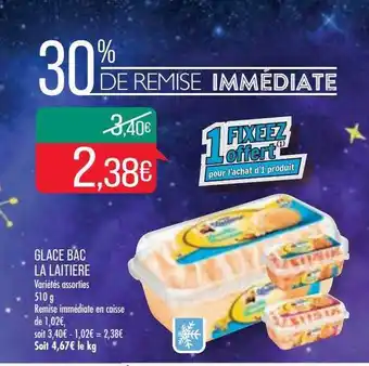 Match Glace bac la laitière offre