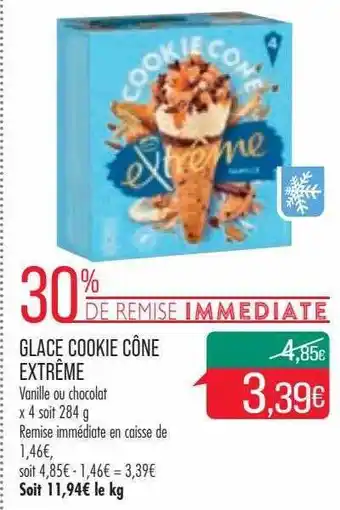 Match Glace cookie cône extrême offre