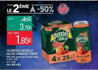 Match Eau minérale naturelle gazeuse aromatisée perrier offre