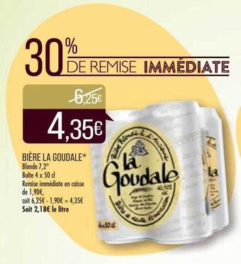 Match Bière la goudale offre