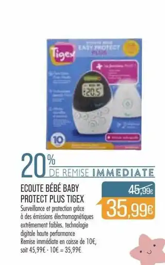 Match Écoute bébé baby protect plus tigex offre