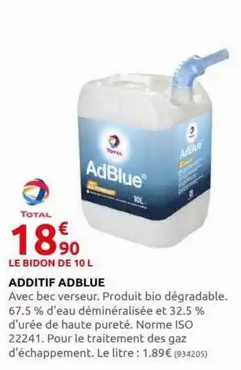 Rural Master Additif adblue total offre