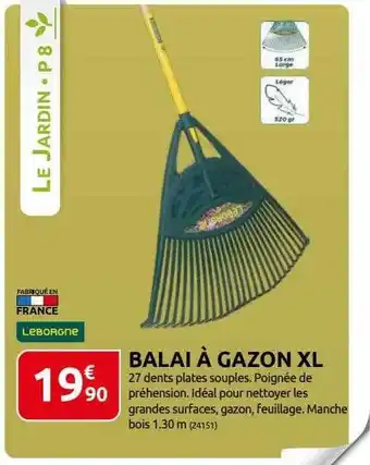 Rural Master Balai à gazon xl leborgne offre