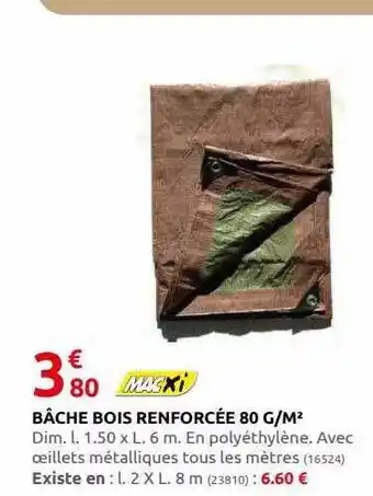 Rural Master Bâche bois renforcée 80 g-m² macxi offre