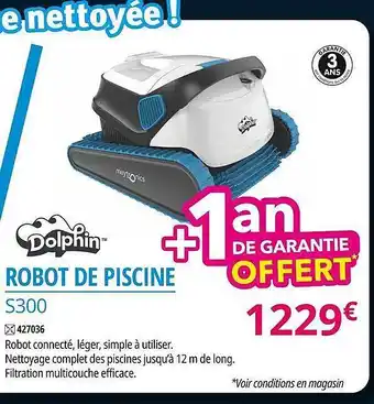 Robot de piscine s300 dolphin