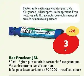 Maxi Zoo Bac proclean jbl offre