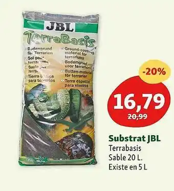 Maxi Zoo Substrat jbl offre