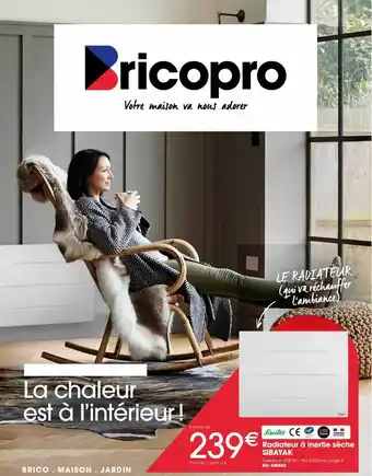 Brico Pro Radiateur à inertie sèche sibayak sauter offre
