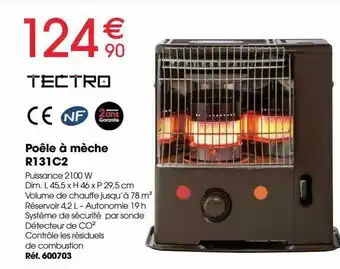 Brico Pro Poêle à mèche r121c2 tectro offre