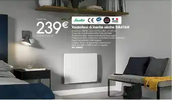 Radiateur à inertie sèche sibayak sauter