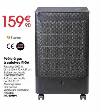 Brico Pro Poêle à gaz à catalyse riga offre