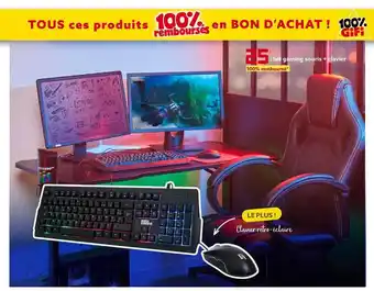 Gifi Set gaming souris + clavier offre