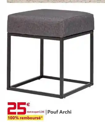 Gifi Pouf archi offre