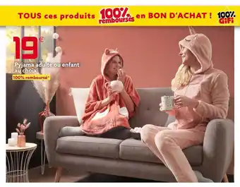 Pyjama adulte ou enfant au choix